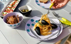 Berger Dots Melamin Geschirr-Set 16-tlg. Grün -Camping Produkte Geschäft 260273 1859640