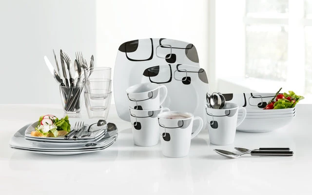 Berger Enigma Melamin Geschirr-Set 37-tlg. 1 Berger Enigma Melamin Geschirr-Set 37-tlg.