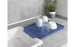 Wenko Linea Abtropfmatte 40 X 30 X 3 Cm Grau -Camping Produkte Geschäft 460766 3155544