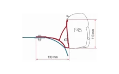 Fiamma Kit Ducato Roof Rack Markisenhalterung
