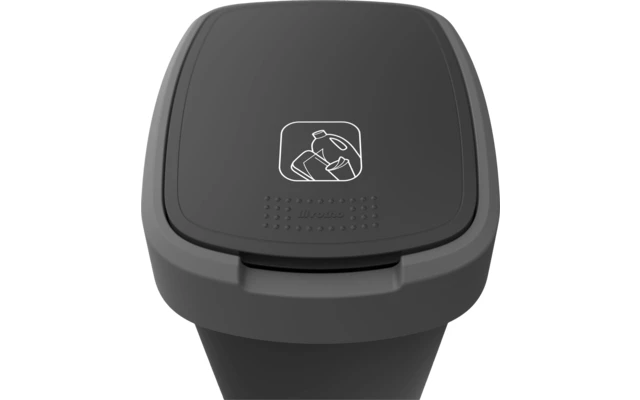 Rotho Twist Abfalleimer Mit Schwing- Und Klappdeckel 10 Liter Horizon Blau 2 Rotho Twist Abfalleimer Mit Schwing- Und Klappdeckel 10 Liter Horizon Blau – Bild 2