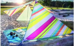 Bent Zip-Canvas Single Verbindbares Sonnensegel 250 X 250 X 250 Cm Türkis 10 Bent Zip-Canvas Single Verbindbares Sonnensegel 250 X 250 X 250 Cm Türkis -Camping Produkte Geschäft 696500 4862600